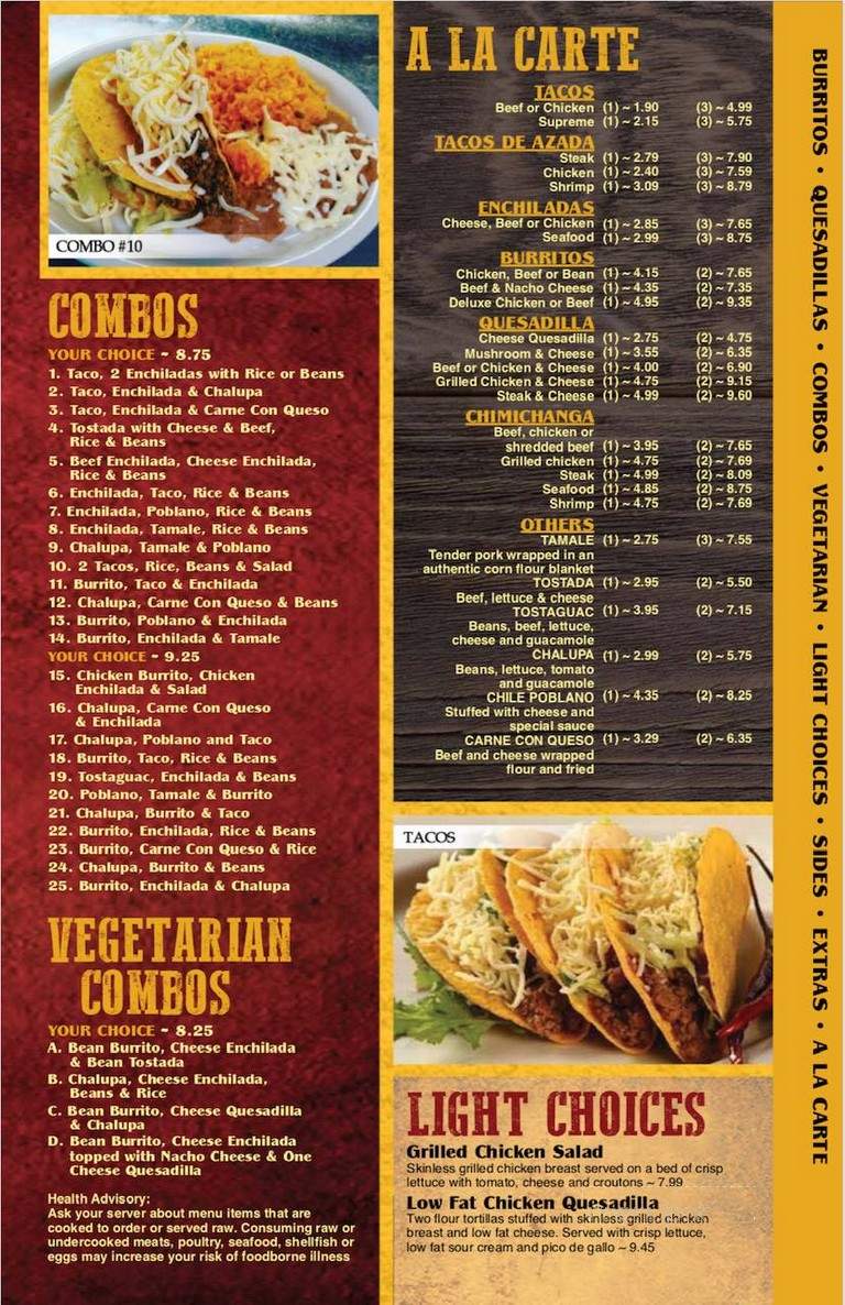 El Arriero - Kokomo, IN menu_pic