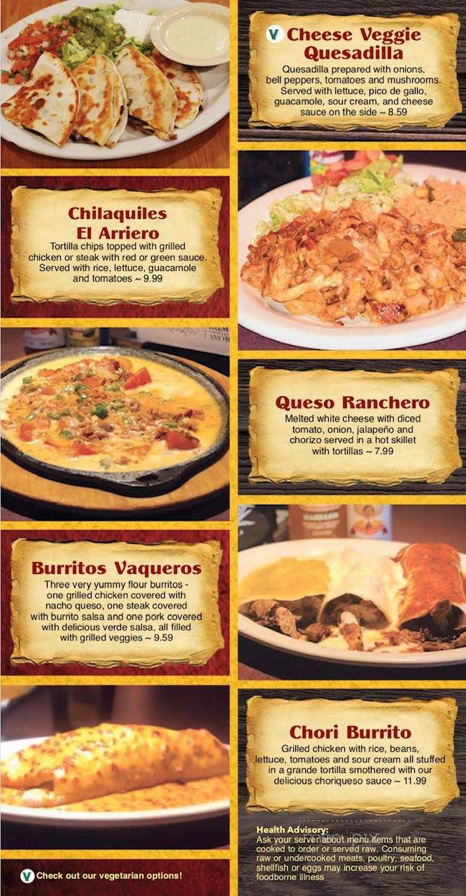 El Arriero - Kokomo, IN menu_pic