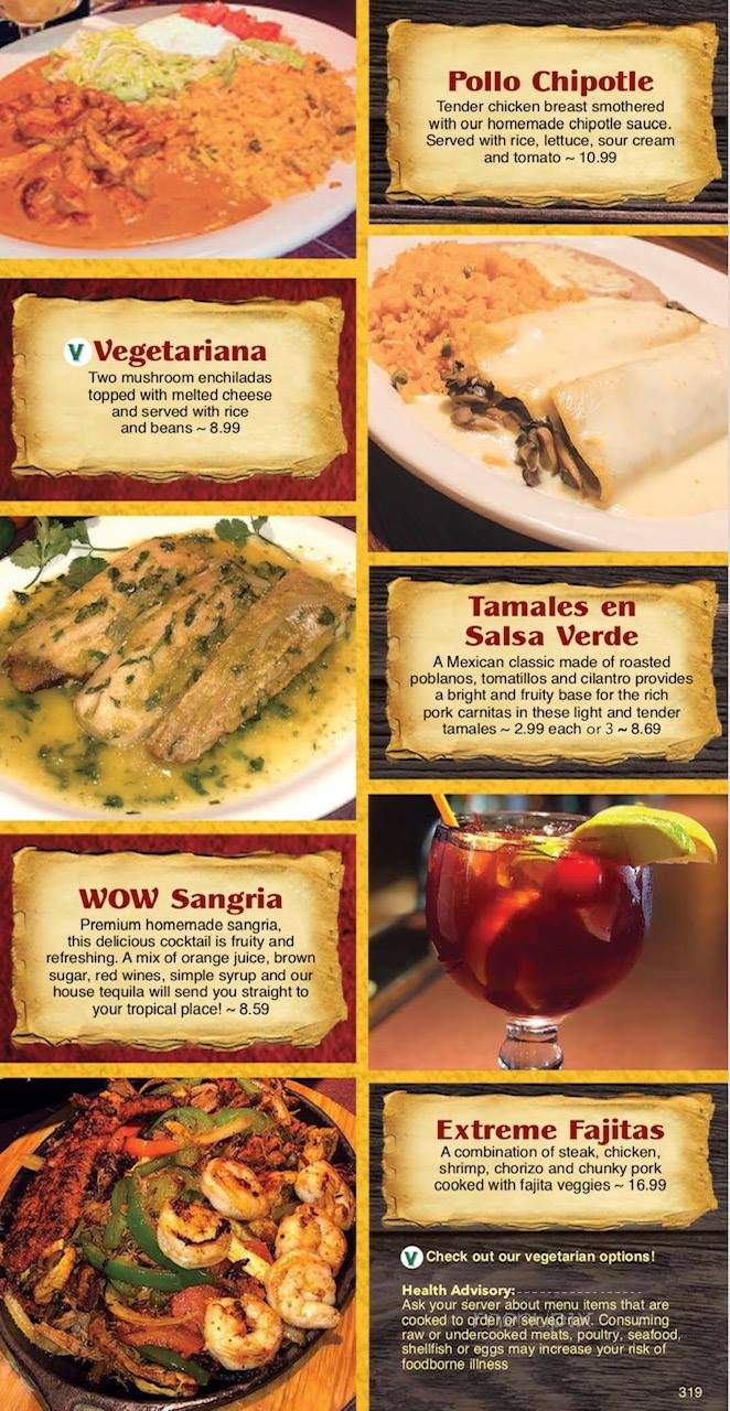 El Arriero - Kokomo, IN menu_pic