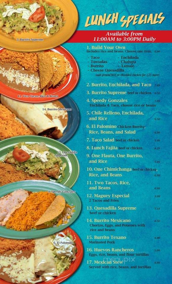 El Maguey - Boonville, IN menu_pic