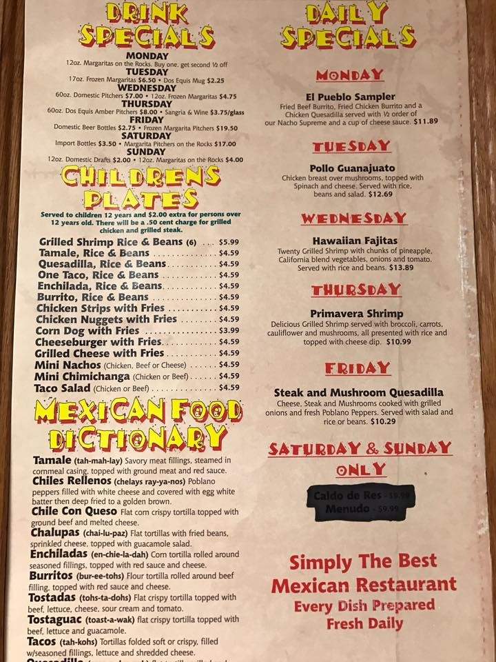 El Pueblo Restaurant - Portage, IN