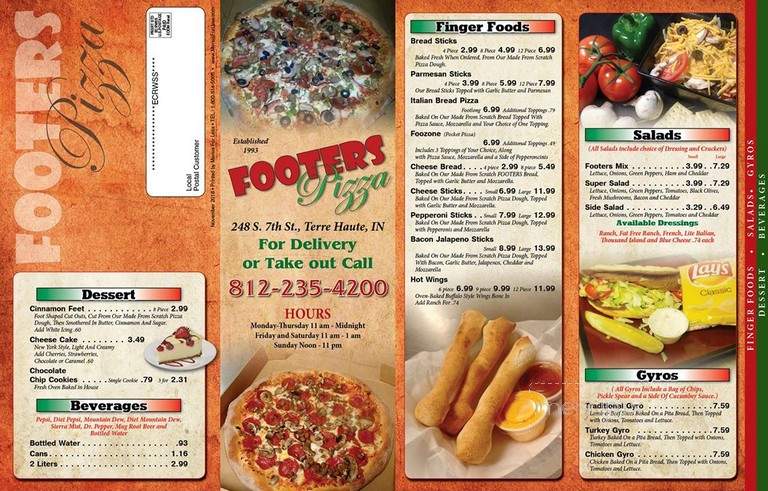 Footers Pizza - Terre Haute, IN