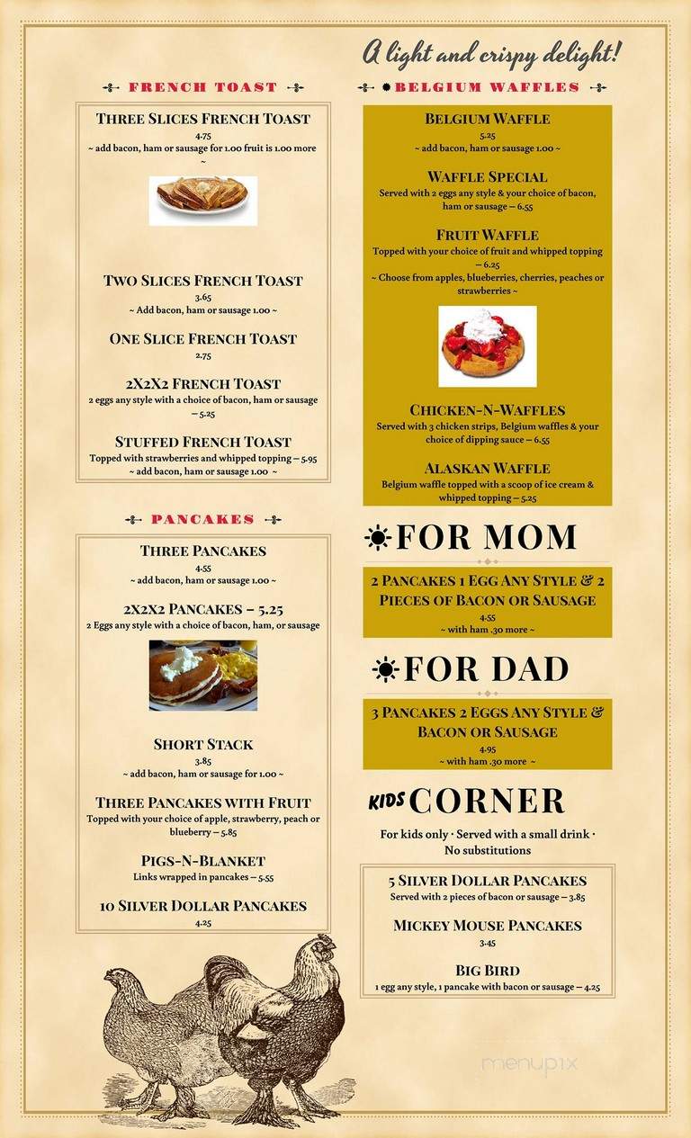 Good Table Family Restaurant - Kentland, IN menu_pic
