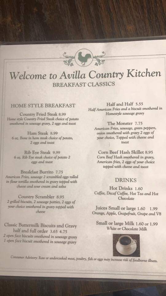 Harlan's Country Kitchen - Avilla, IN menu_pic