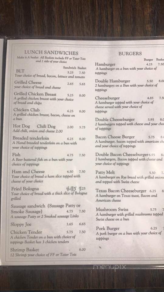 Harlan's Country Kitchen - Avilla, IN menu_pic