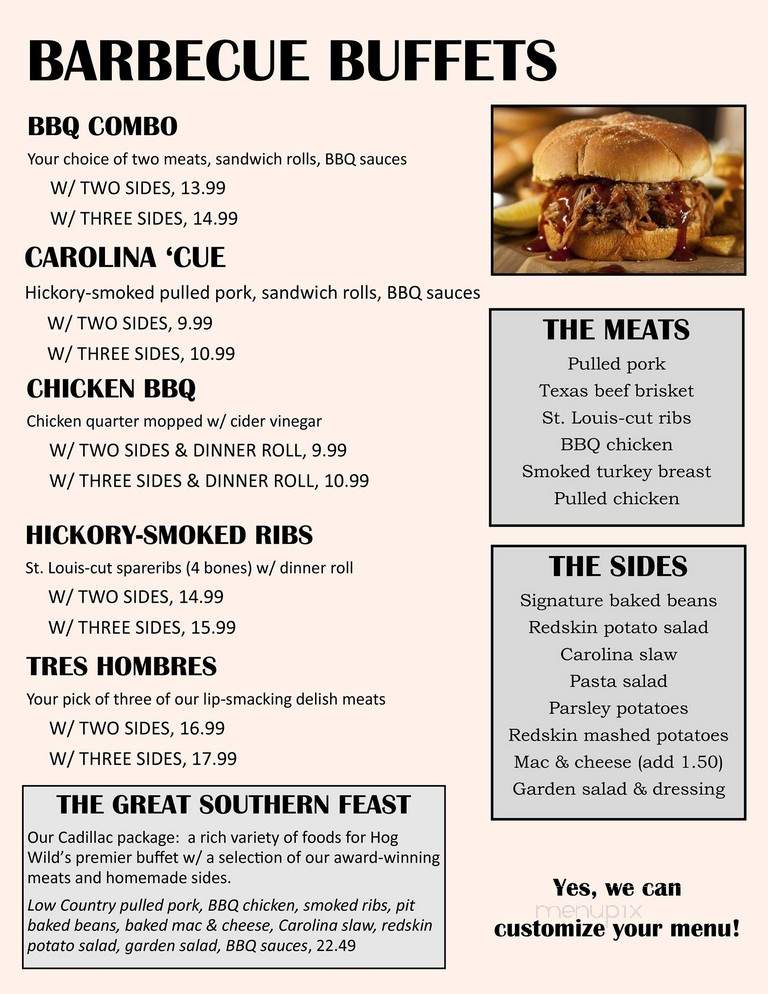 Hog Roasters - Warren, IN menu_pic