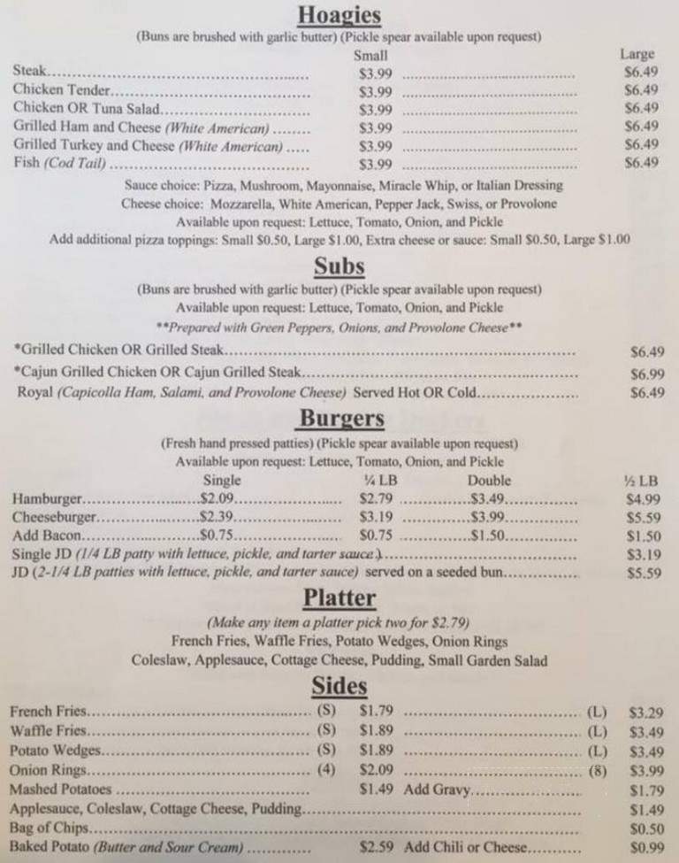 Janet's Diner - Dillsboro, IN menu_pic
