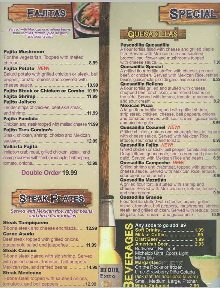 Los Tres Caminos - Peru, IN menu_pic