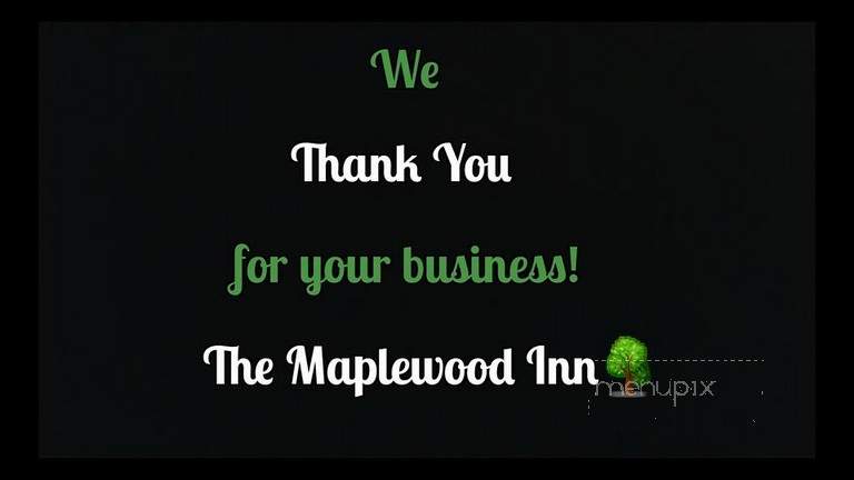 Maplewood Inn - Connersville, IN menu_pic
