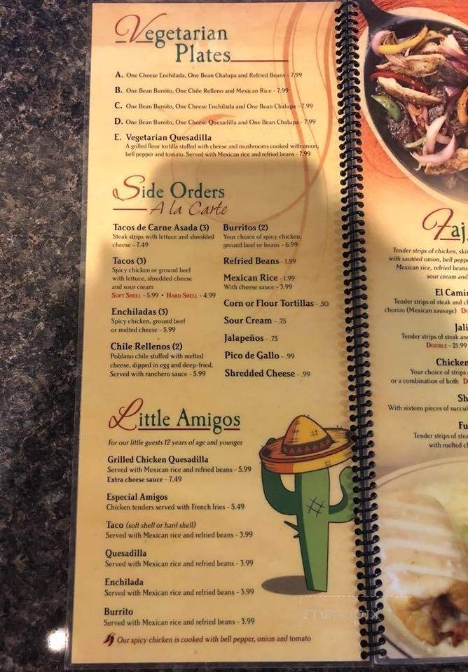 Mi Pueblo Mexican Restaurant - Washington, IN menu_pic