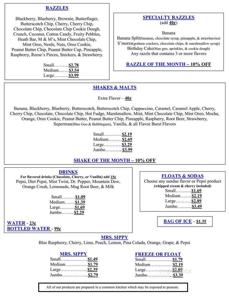 Mrs Curl - Greenwood, IN menu_pic
