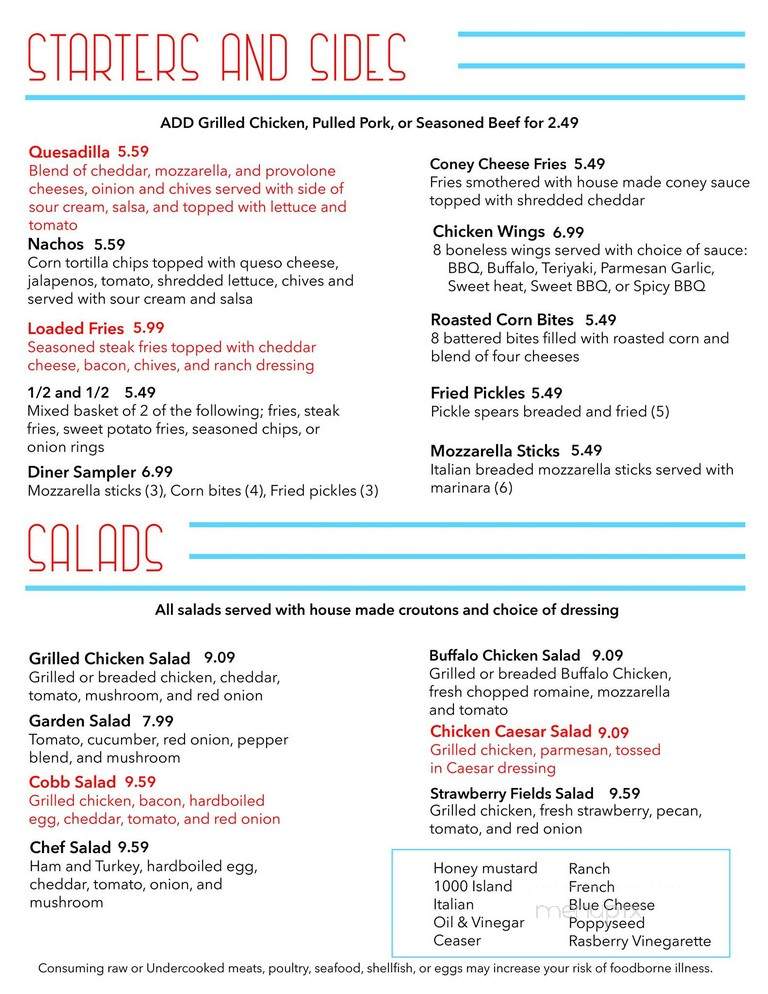 Olde Towne Diner - Leo, IN menu_pic