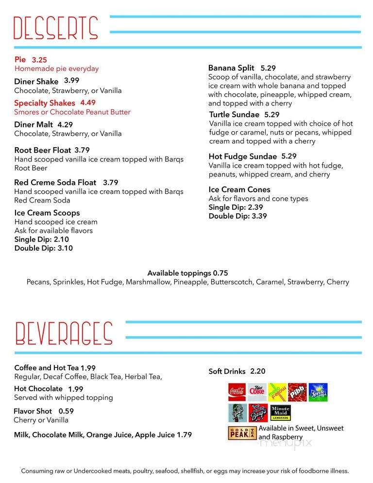 Olde Towne Diner - Leo, IN menu_pic