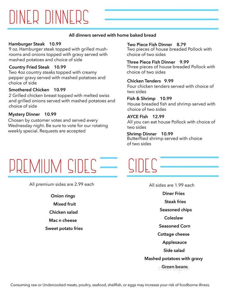 Olde Towne Diner - Leo, IN menu_pic