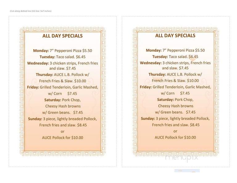 Pickle Lounge - Hartford City, IN menu_pic