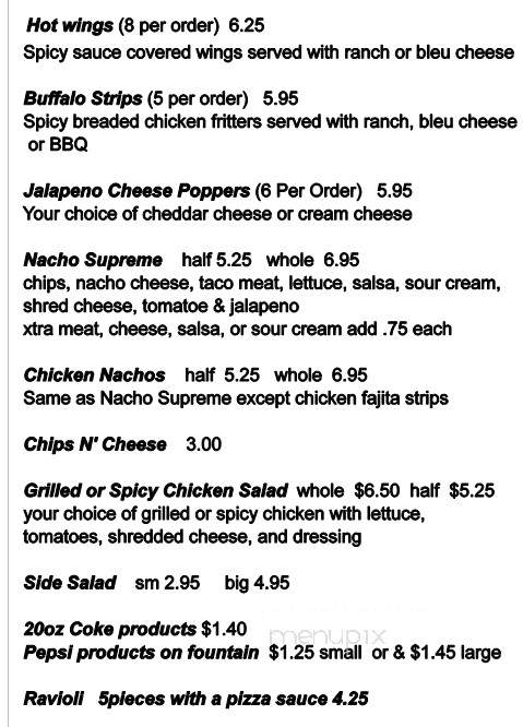 Pizza Junction - Loogootee, IN menu_pic