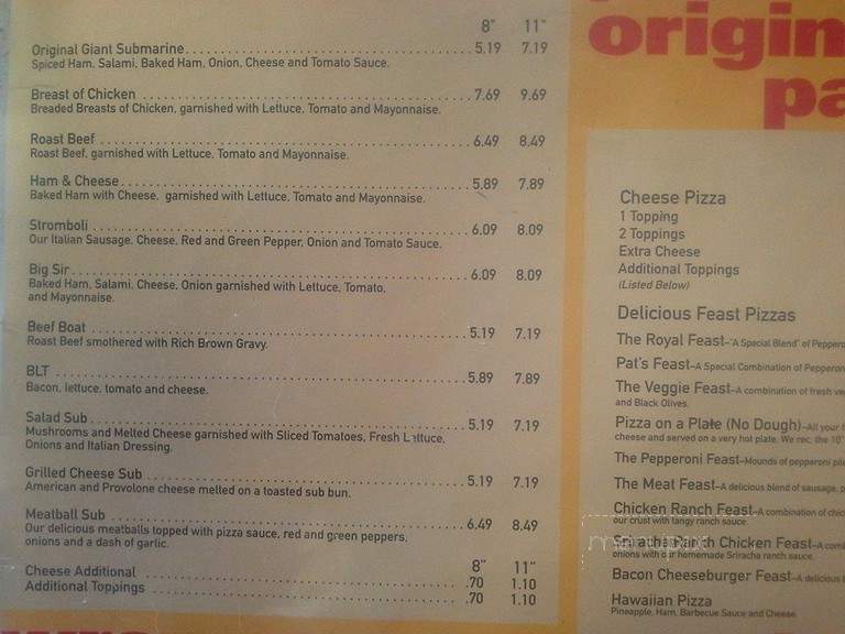 Pizza King Of North Webster - North Webster, IN menu_pic