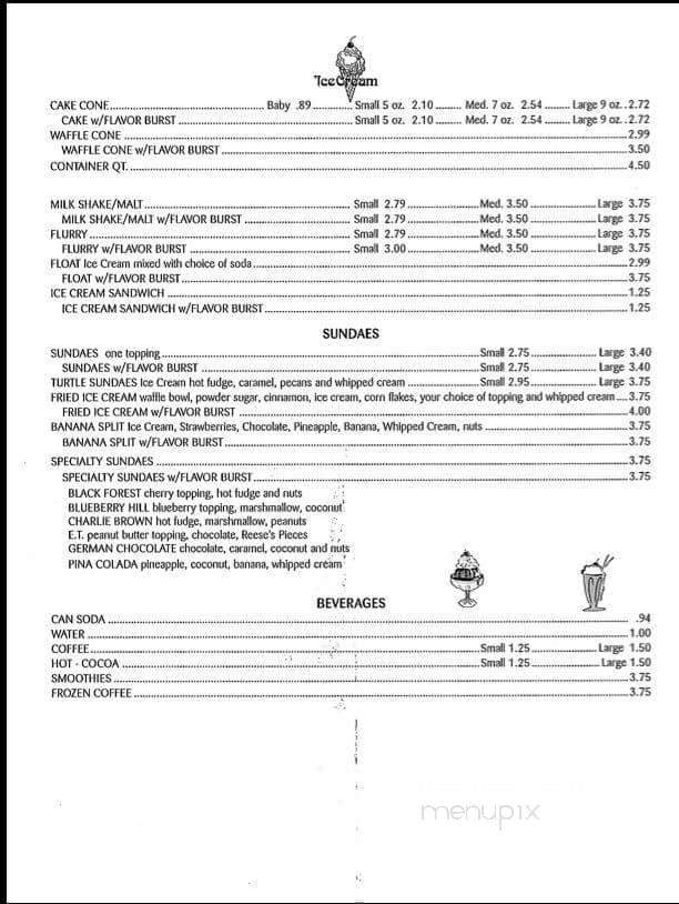 Sweets & Suds - Griffith, IN menu_pic