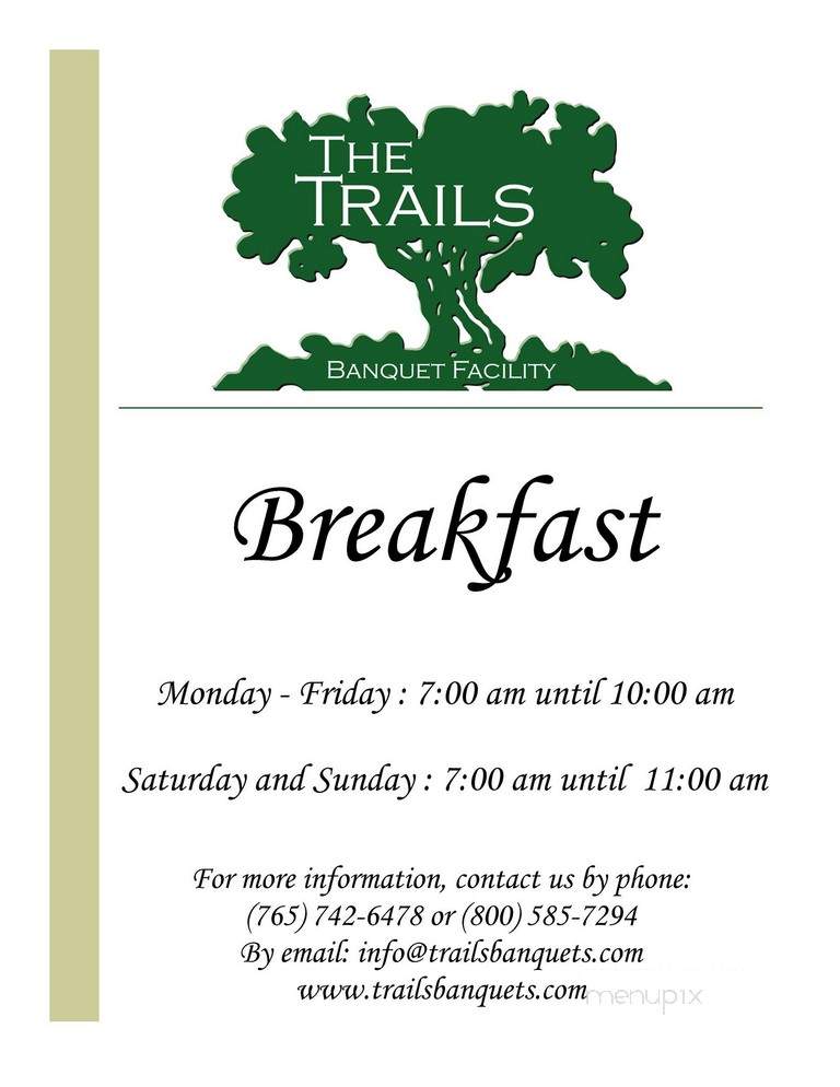 Trails - West Lafayette, IN menu_pic