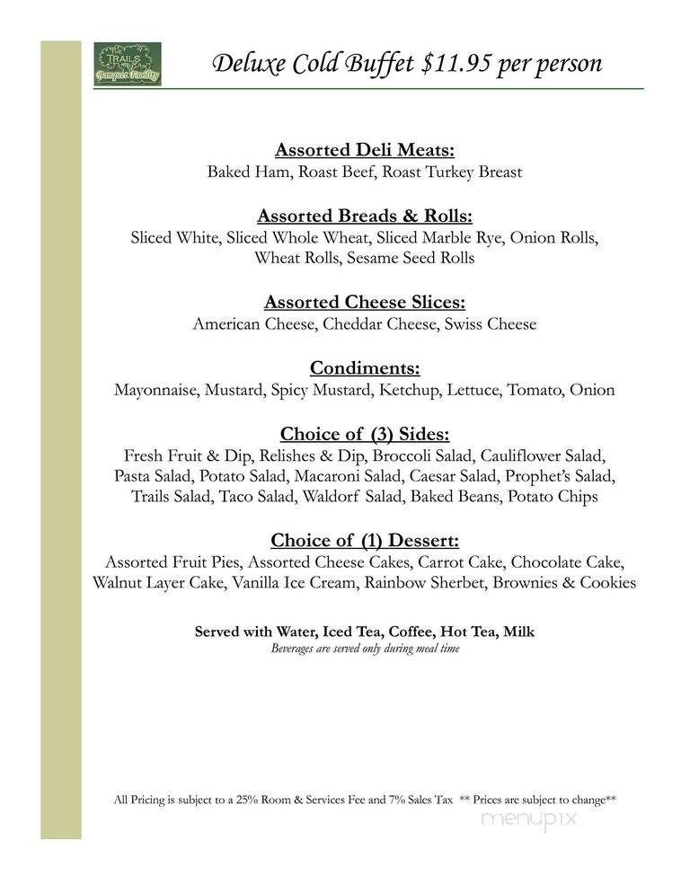 Trails - West Lafayette, IN menu_pic