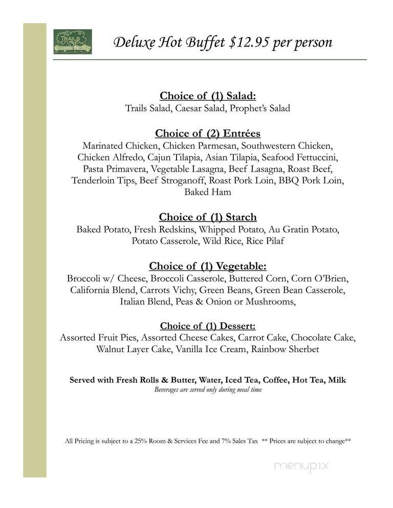 Trails - West Lafayette, IN menu_pic