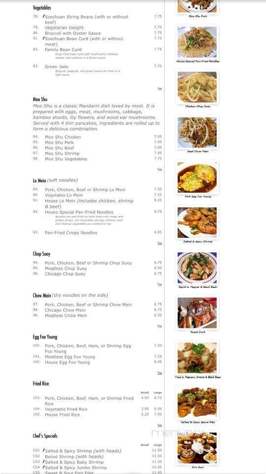 Zhong's Restaurant - Merrimack, NH menu_pic