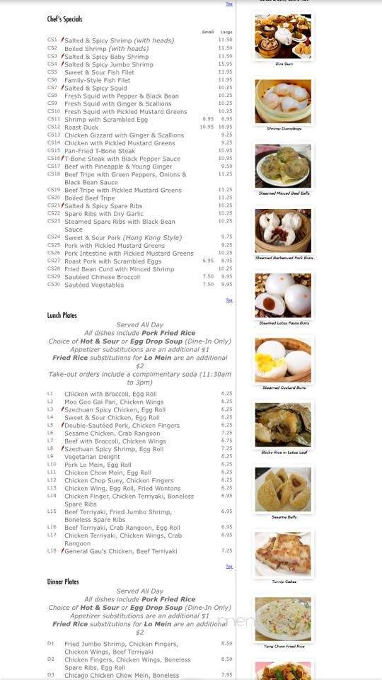 Zhong's Restaurant - Merrimack, NH menu_pic