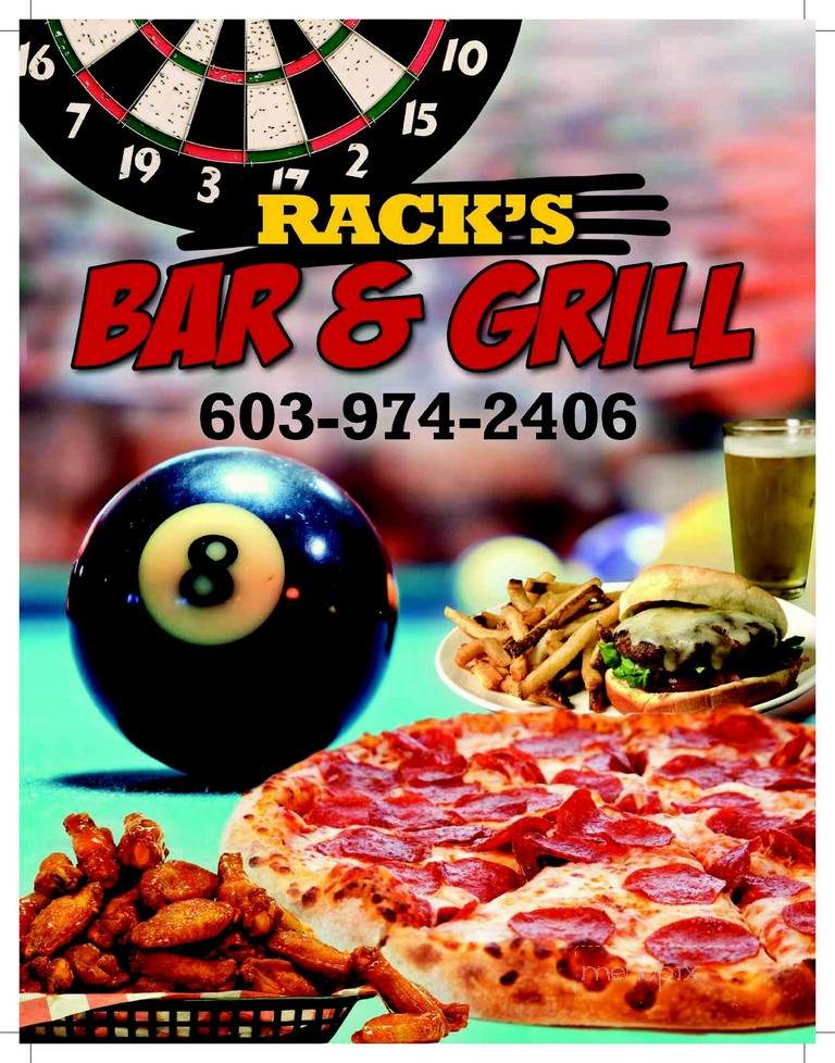 Racks Bar & Grill - Plaistow, NH menu_pic