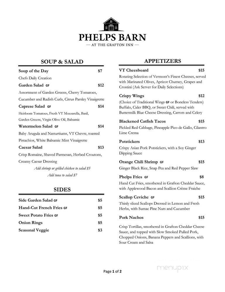 Phelps Barn Pub - Grafton, VT