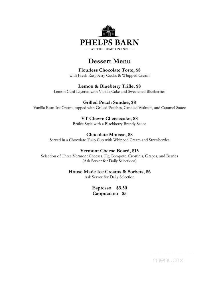 Phelps Barn Pub - Grafton, VT
