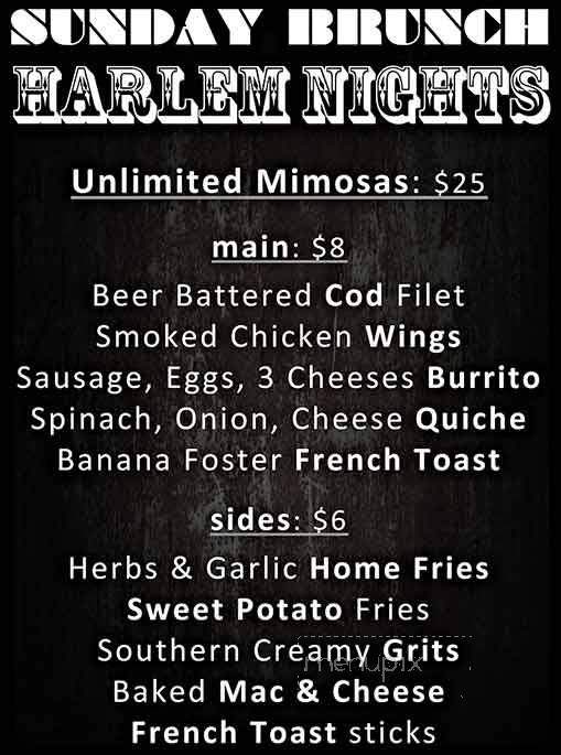 Harlem Nights - New York, NY menu_pic