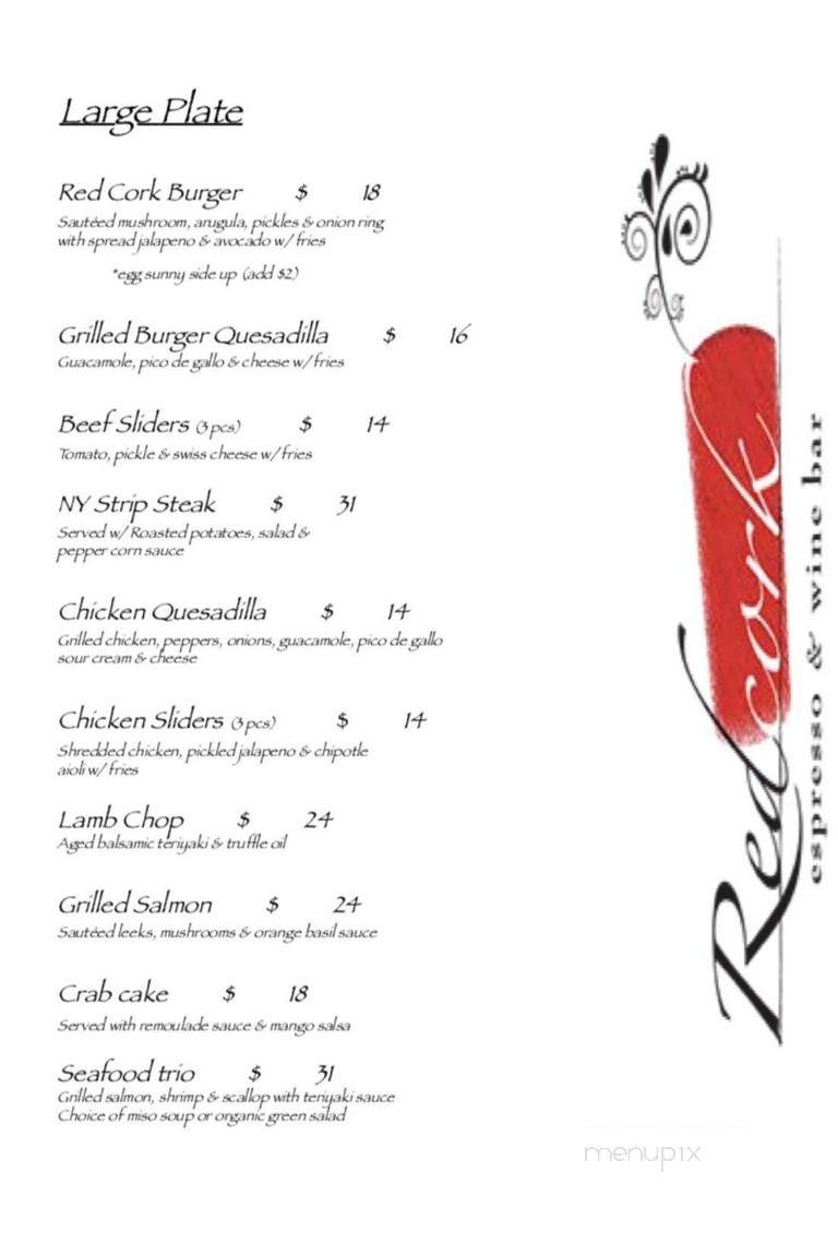 Redcork - New York, NY menu_pic