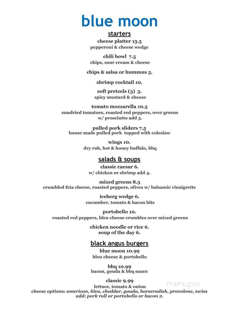 Blue Moon - South Amboy, NJ menu_pic