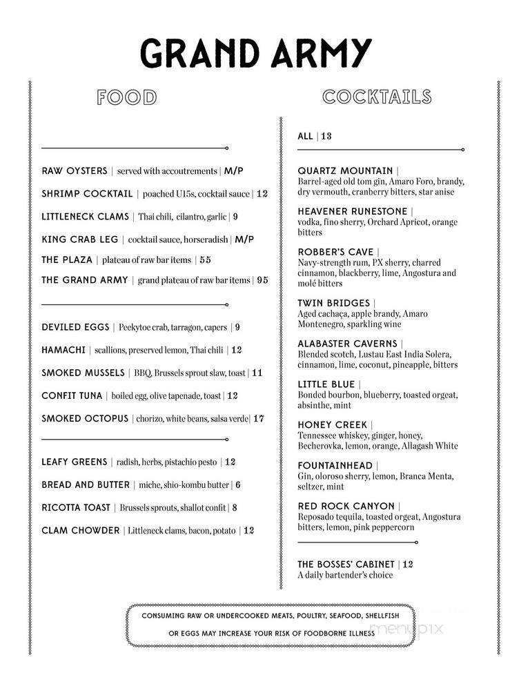 Grand Army - Boerum Hill, NY menu_pic