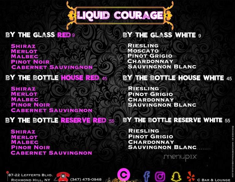 CBar & Lounge - Richmond Hill, NY menu_pic