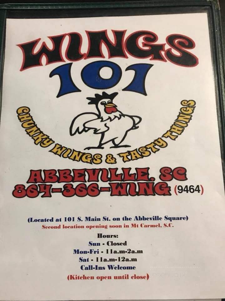Wings & Thighs - Abbeville, SC menu_pic