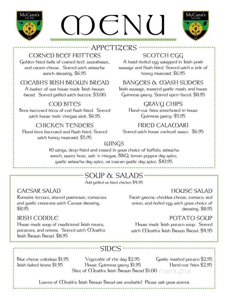 McCann's Irish Pub - Mount Pleasant, SC