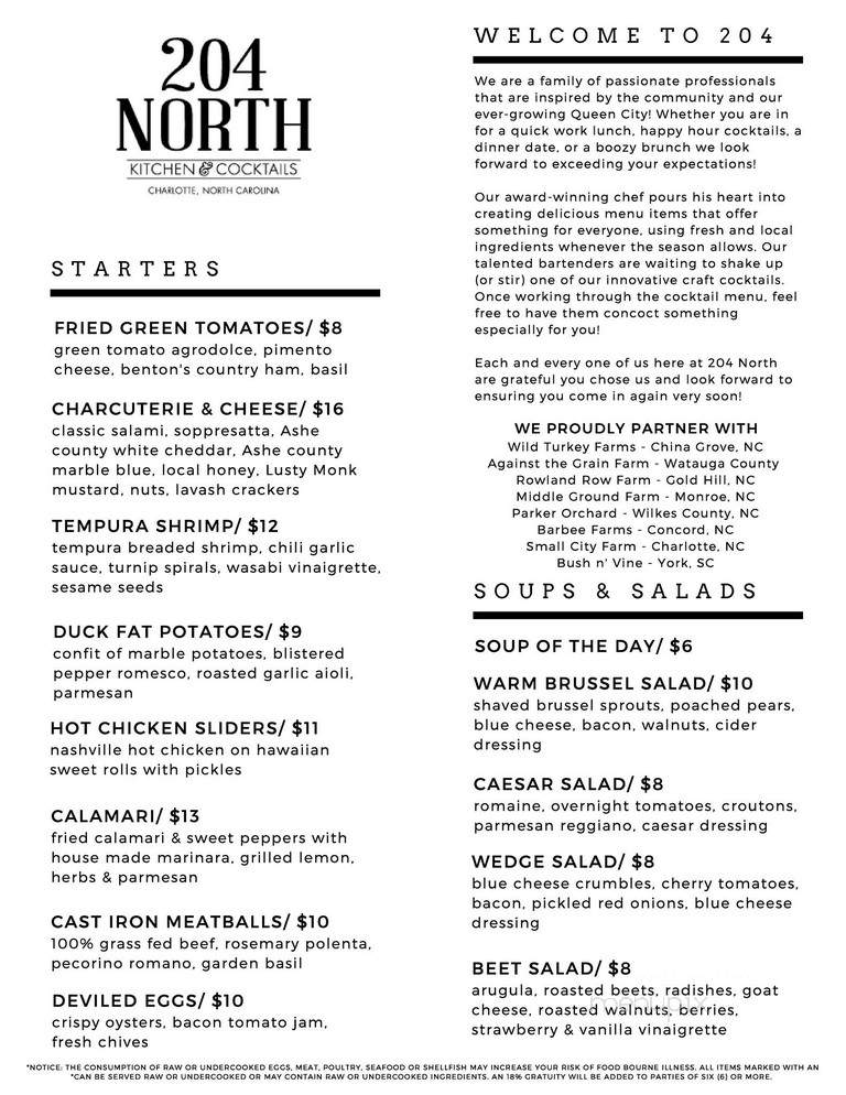 204 North Kitchen & Cocktails - Charlotte, NC