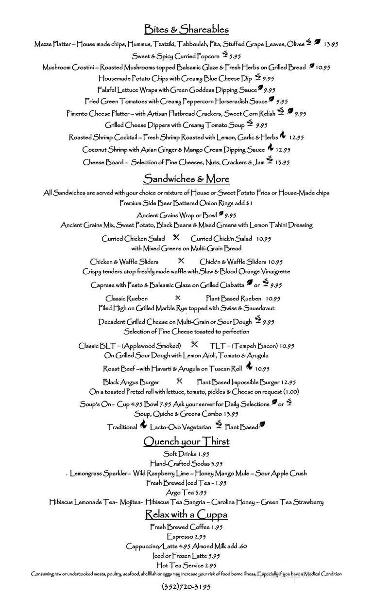 The Loft - Jacksonville, FL menu_pic