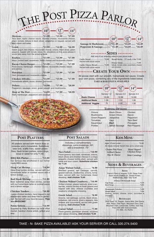 Hitching Post - Annandale, MN menu_pic