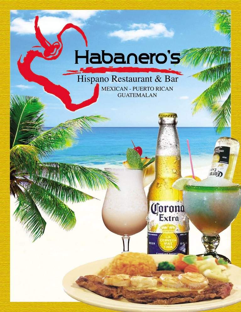 Habanero's - Milbank, SD menu_pic