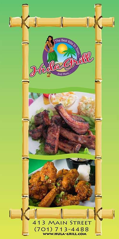 Hula Grill - Williston, ND menu_pic