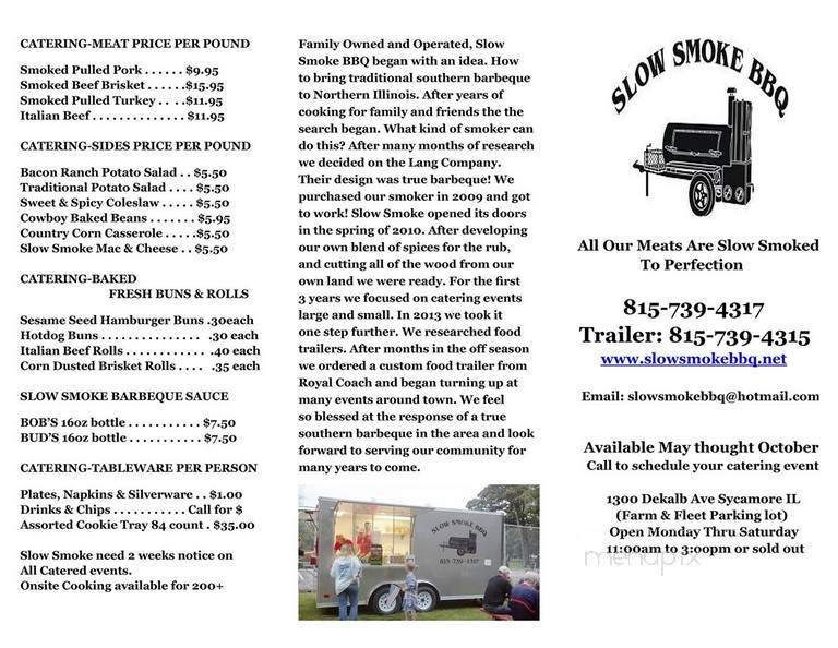 Slow Smoke BBQ - Sycamore, IL