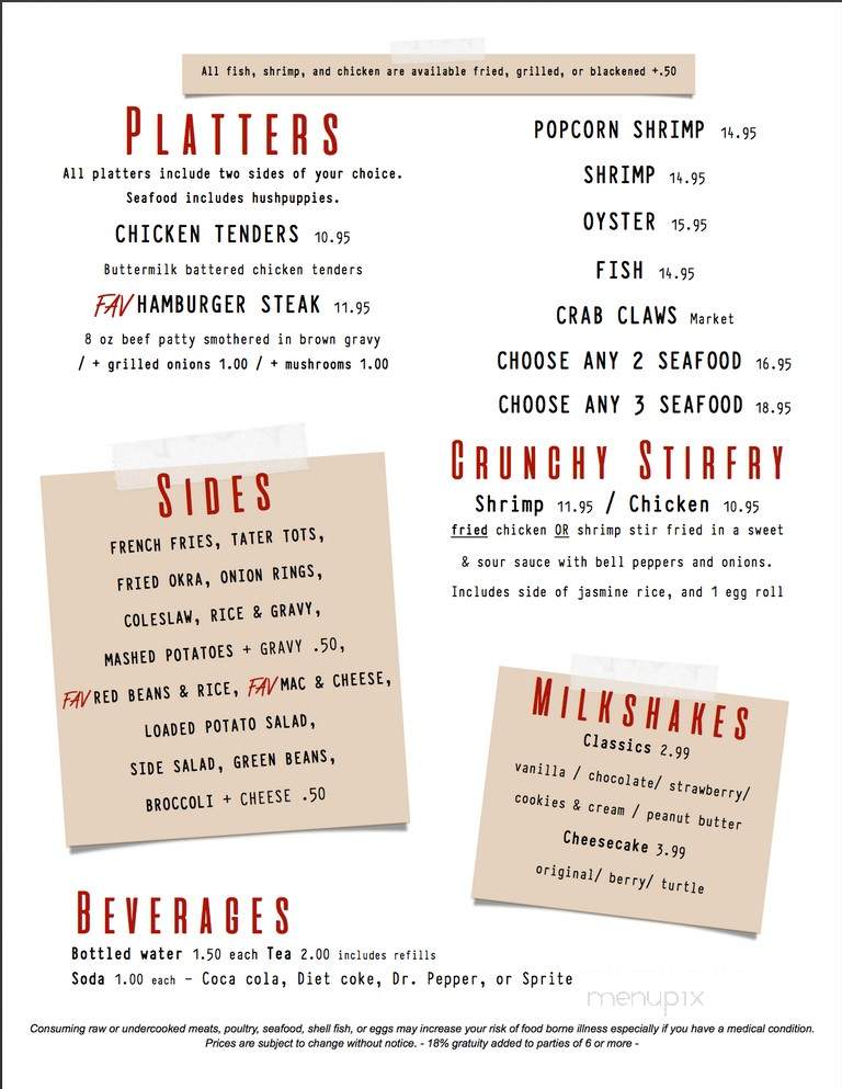 Emmas Kitchen - Chicago, IL menu_pic