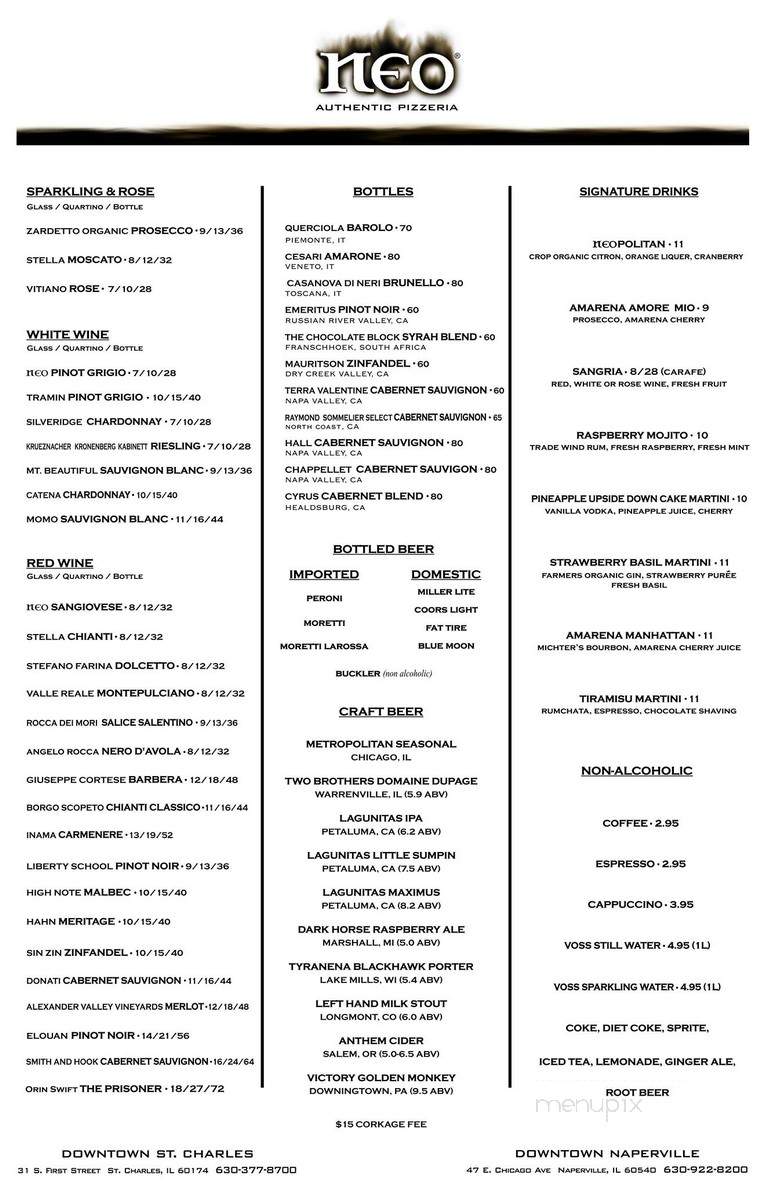 Pizzeria Neo - St. Charles, IL menu_pic