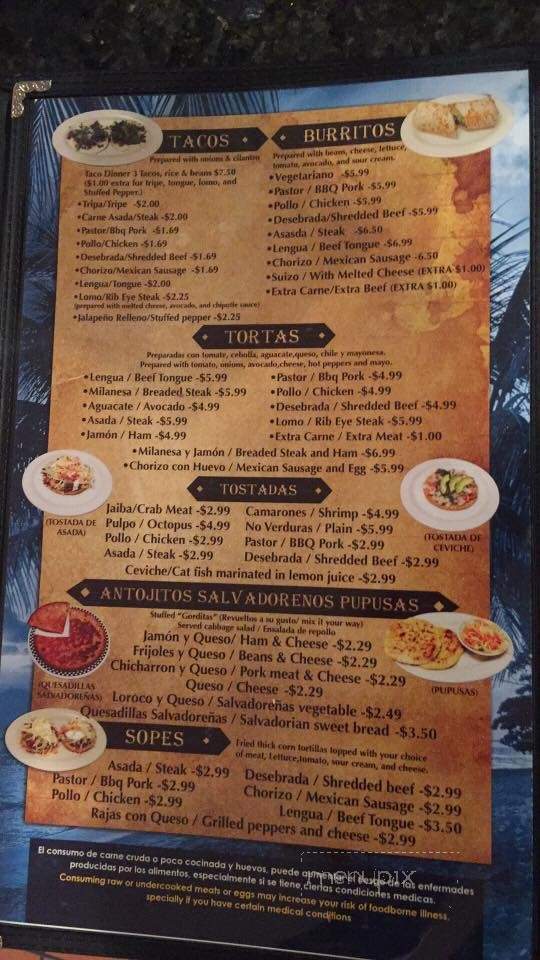 Mariscos El Amigo 3 - Bensenville, IL menu_pic