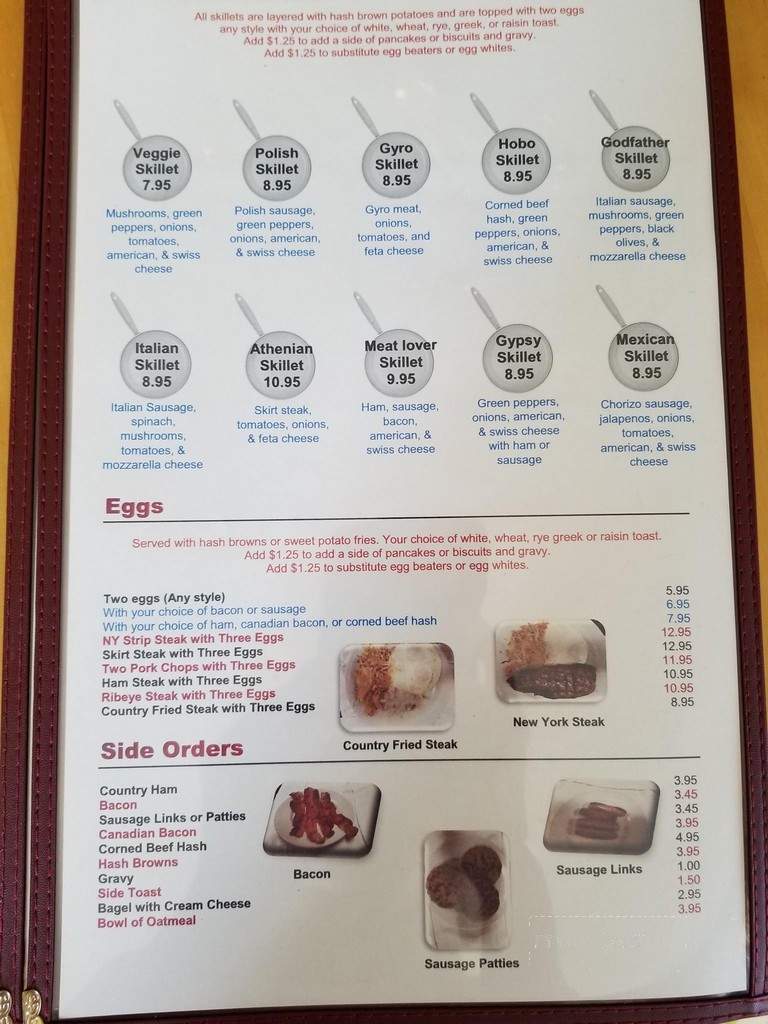 Grandma's Pancake House - Minooka, IL menu_pic