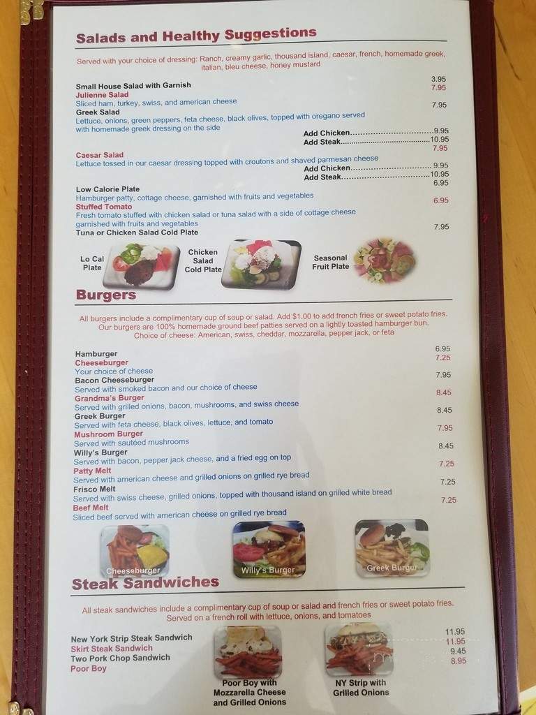 Grandma's Pancake House - Minooka, IL menu_pic