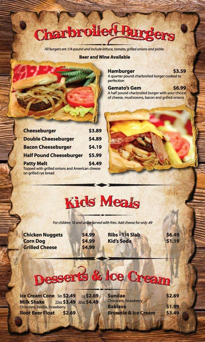 Gemato's Wood Pit BBQ - Worth, IL menu_pic