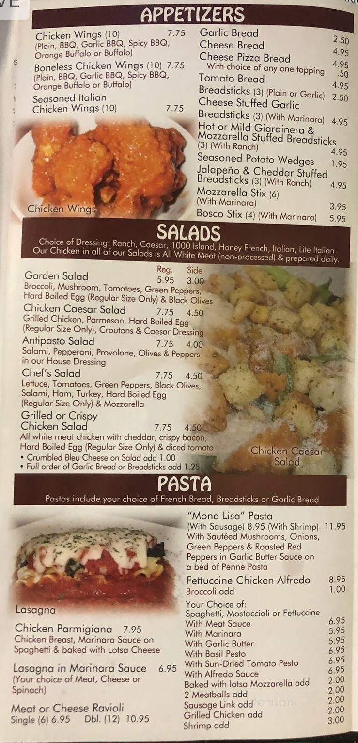 Sicilian Joe's Pizza - Monee, IL menu_pic